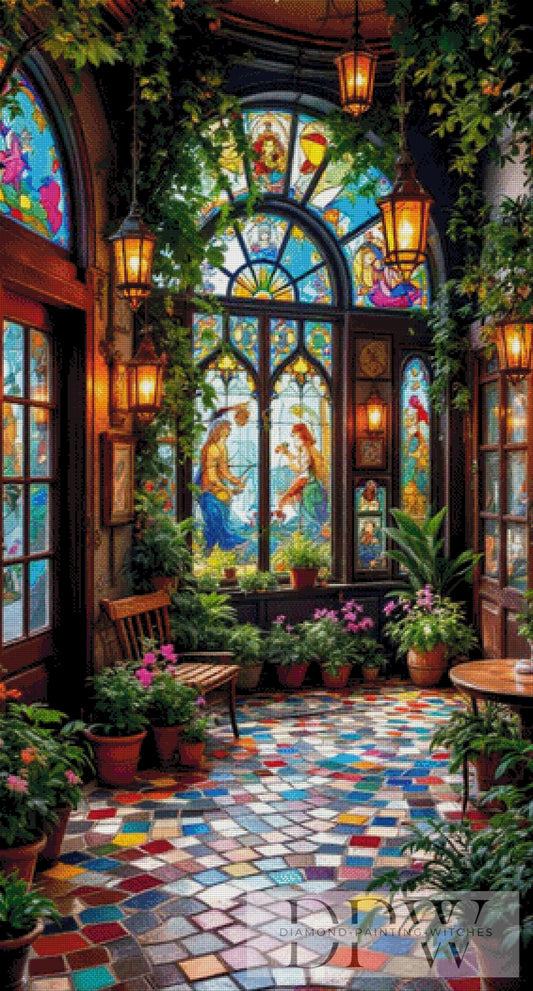 Mosaik Zimmer by QN 70x130cm mit 400 Farben DPW-2214