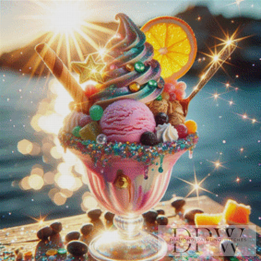 Eisbecher by DIYnamite 70x70cm mit 310 Farben DPW-2236