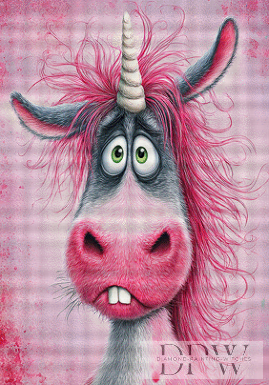 Funny Unicorn by Catill 70x100cm mit 170 Farben DPW-2242