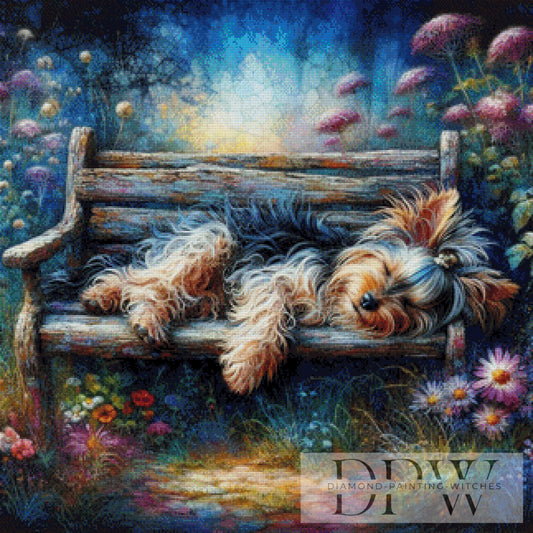 Yorki chillt by CreatiVart 80x80cm mit 300 Farben DPW-2256