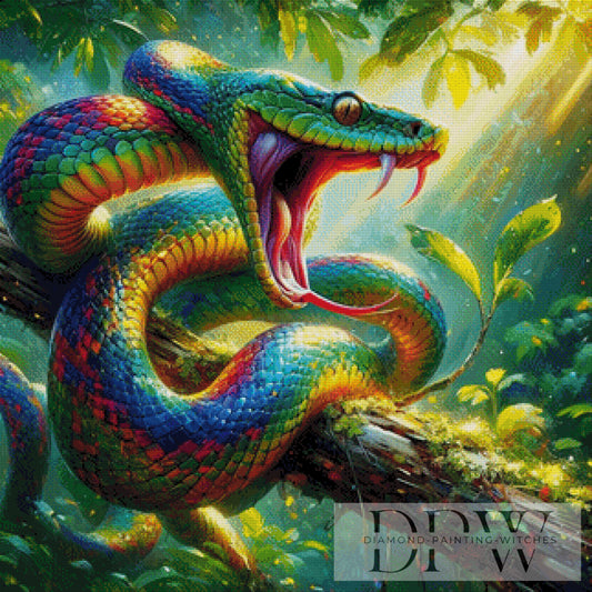 Rainbow Snake by Casalla Vendetta 80x80cm mit 310 Farben DPW-2280