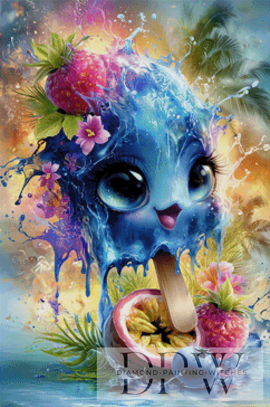 Happy Ice by Sweet_Loco_AI 60x90cm mit 350 Farben DPW-2292