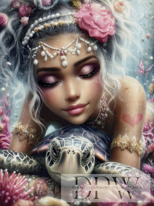 Ocean Friends by Sweet_Loco_AI 75x90cm mit 190 Farben DPW-2295