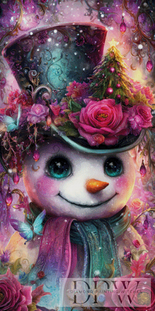 Schneemann by Elly_A.I  60x120cm mit 350 Farben DPW-2304