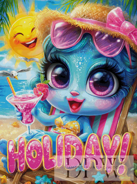 Urlaub by Elly_A.I  75x100cm mit 447 Farben DPW-2305