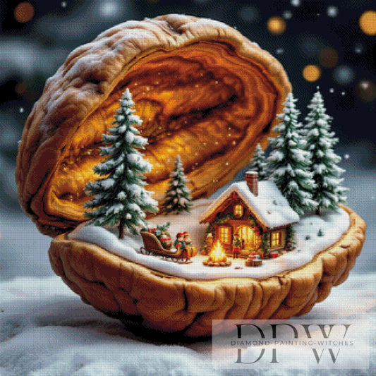 Weihnachtswelt by QN 80x80cm mit 220 Farben DPW-2311