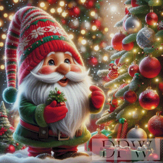 Weihnachtsmann by DIYnamite 80x80cm mit 330 Farben DPW-2319