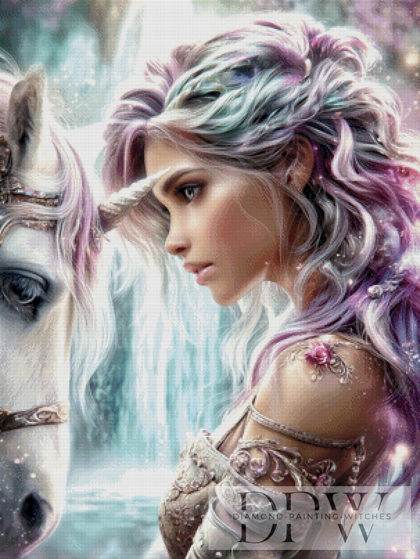Unicorn Dream by Sweet_Loco_AI 75x100cm mit 180 Farben DPW-2324