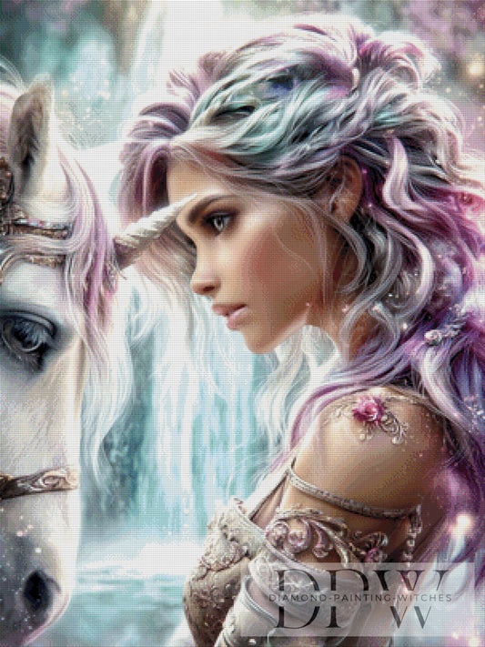 Unicorn Dream by Sweet_Loco_AI 75x100cm mit 180 Farben DPW-2324
