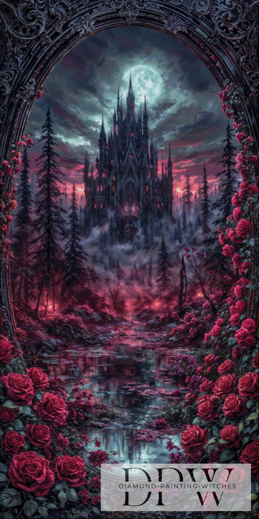 Dark Castle by Pixxel Pics 80x160cm mit 170 Farben DPW-2325