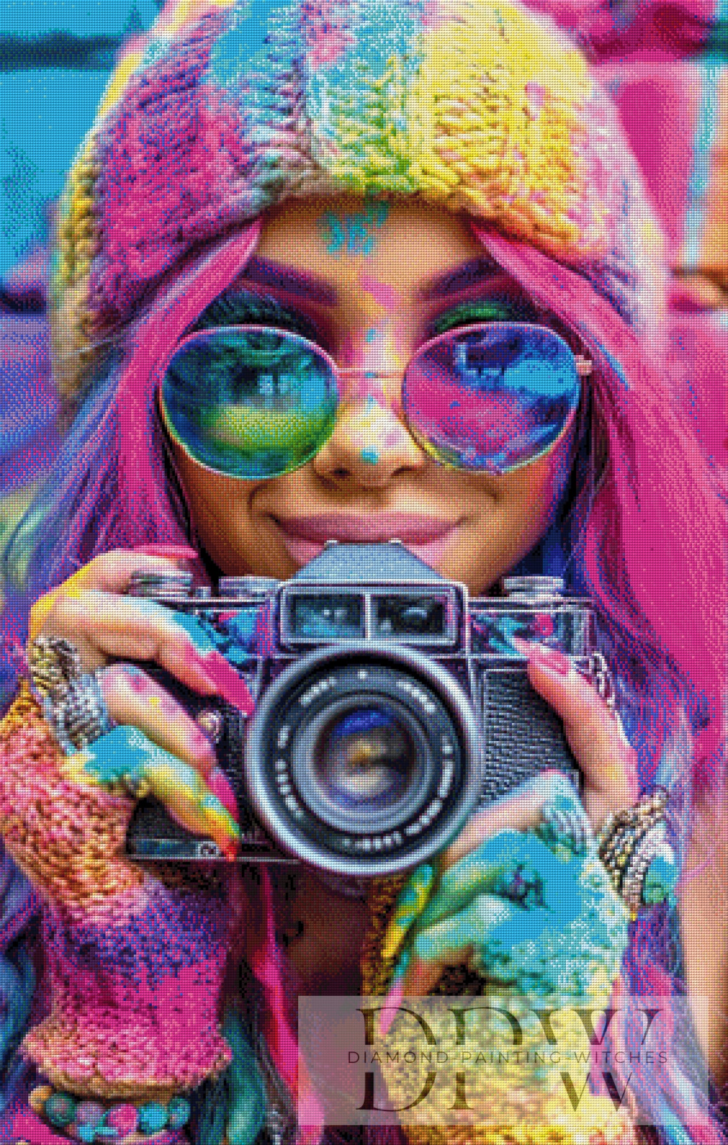 Farbfängerin by Elly_A.I  70x110cm mit 370 Farben DPW-2351