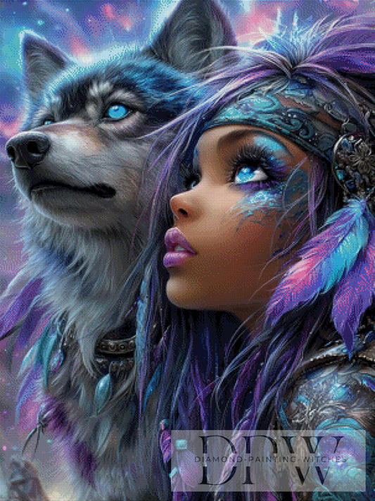 Shamane by Elly_A.I  75x100cm mit 190 Farben DPW-2357