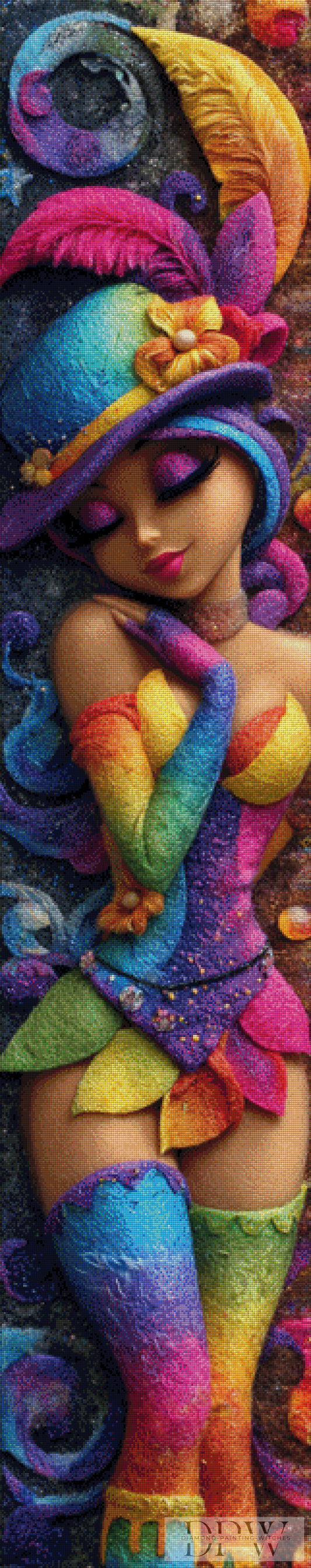 Sambaqueen by Elly_A.I  40x200cm mit 350 Farben DPW-2358
