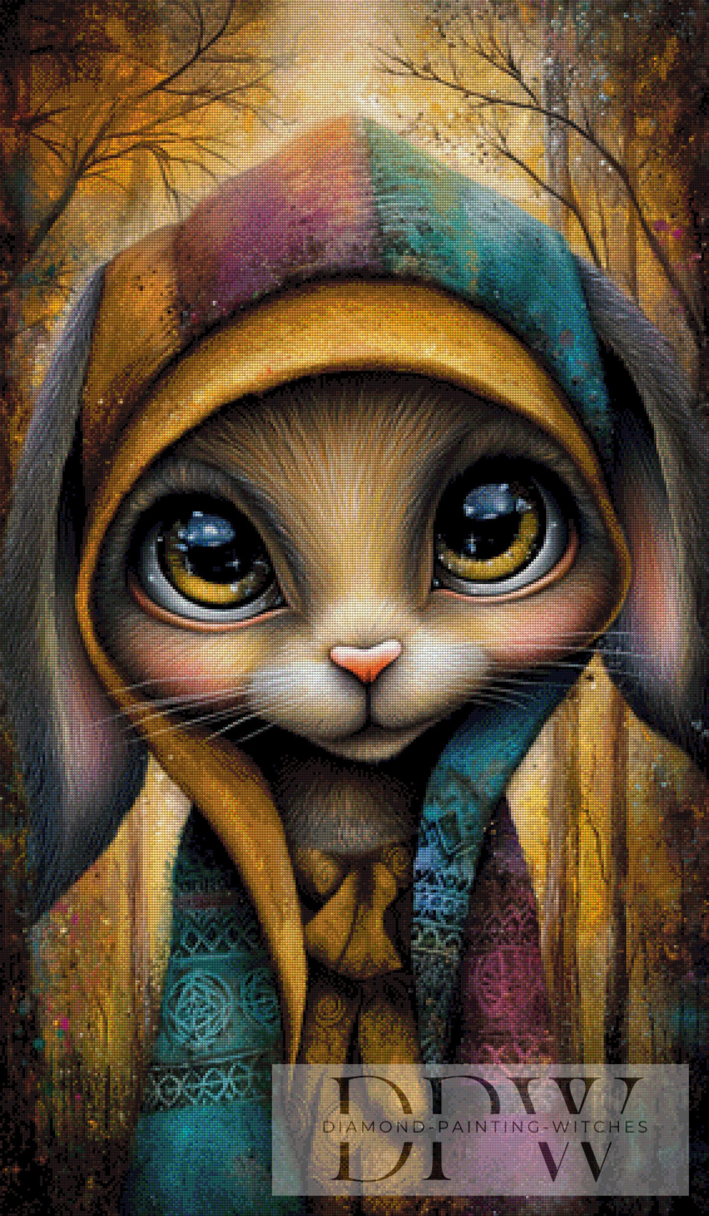 Hip Hop Hasi by Elly_A.I  70x120cm mit 240 Farben DPW-2359