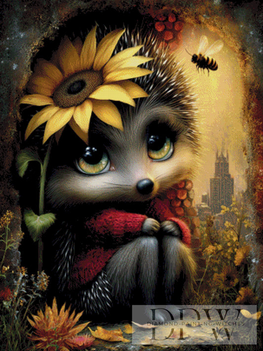 Ida Igel by Elly_A.I 75x100cm mit 200 Farben DPW-2398