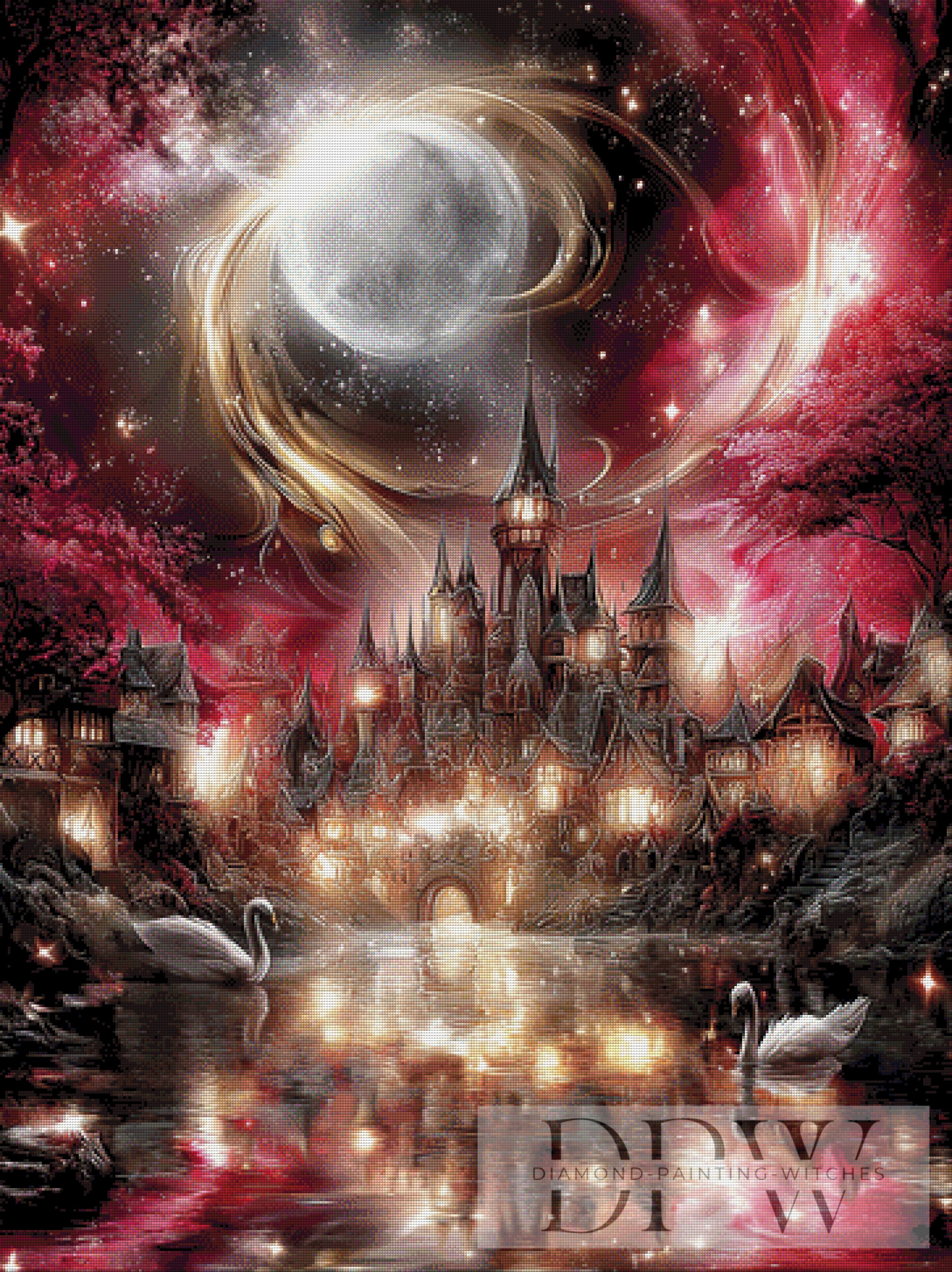 Schloss bei Nacht by _sweet_loco_AI mit 200 Farben