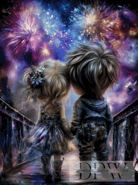 Feuerwerk by _sweet_loco_AI 90x120cm mit 190 Farben DPW-2409