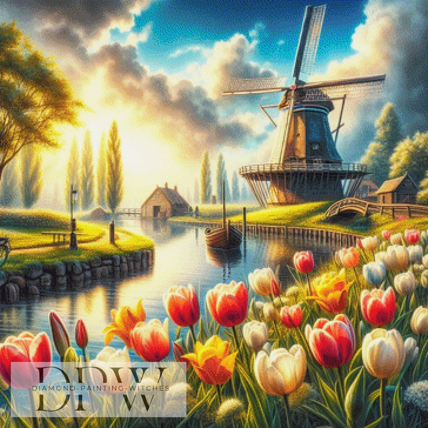Sonniger Tag by CreatiVart ,90x90cm mit 320 Farben DPW-241