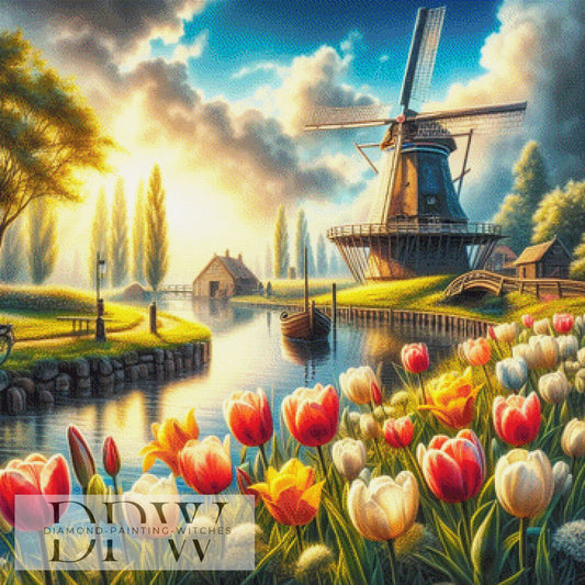Sonniger Tag by CreatiVart ,90x90cm mit 320 Farben DPW-241