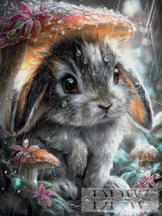 Hasi im Regen by Artifey 75x100cm mit 230 Farben DPW-2420