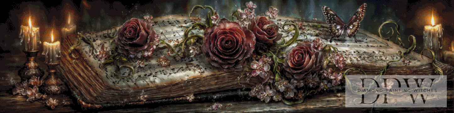 Romantic Roses by Pixxel Pics 160x40cm mit 175 Farben DPW-2420