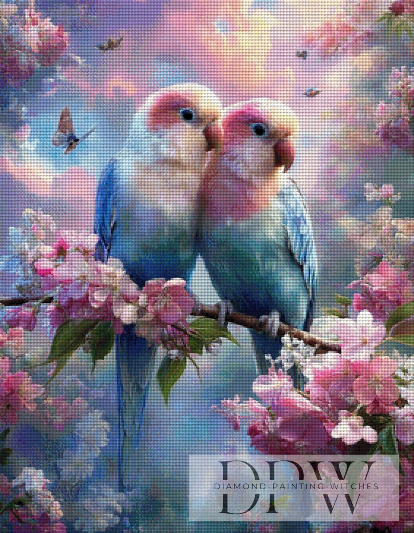 Vogelparadies by Maggie 70x90cm mit 250 Farben DPW-2424