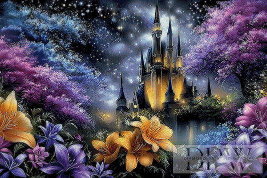 Hexenschloss bei Nacht by Artifey 120x80cm mit 250 Farben DPW-2428