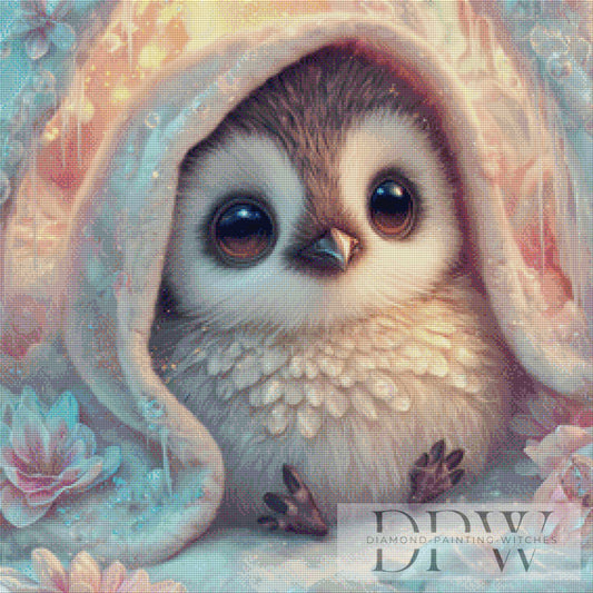 Kleiner Pinguin by Lisa Morgan 70x70cm mit 150 Farben DPW-2440