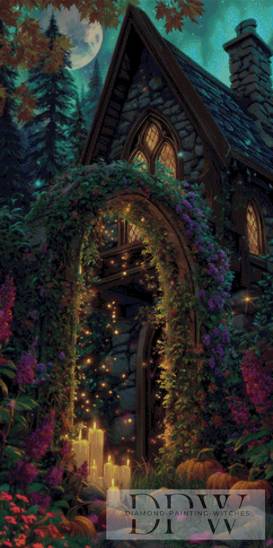 House of Spooky by Lisa Morgan 60x120cm mit 160 Farben DPW-2445
