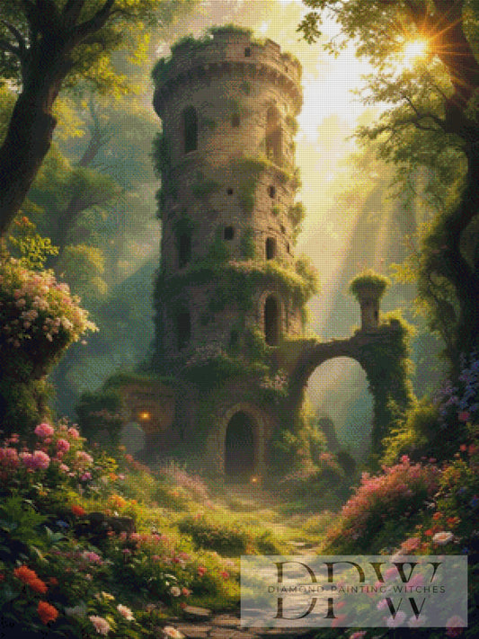 Lost Burg by QN, 75x100cm mit 195 Farben DPW-2452