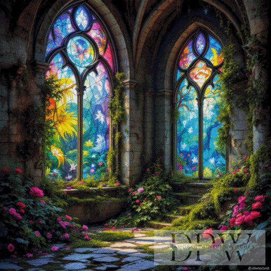 Lost Kathedrale by QN, 100x100cm mit 400 Farben DPW-2455