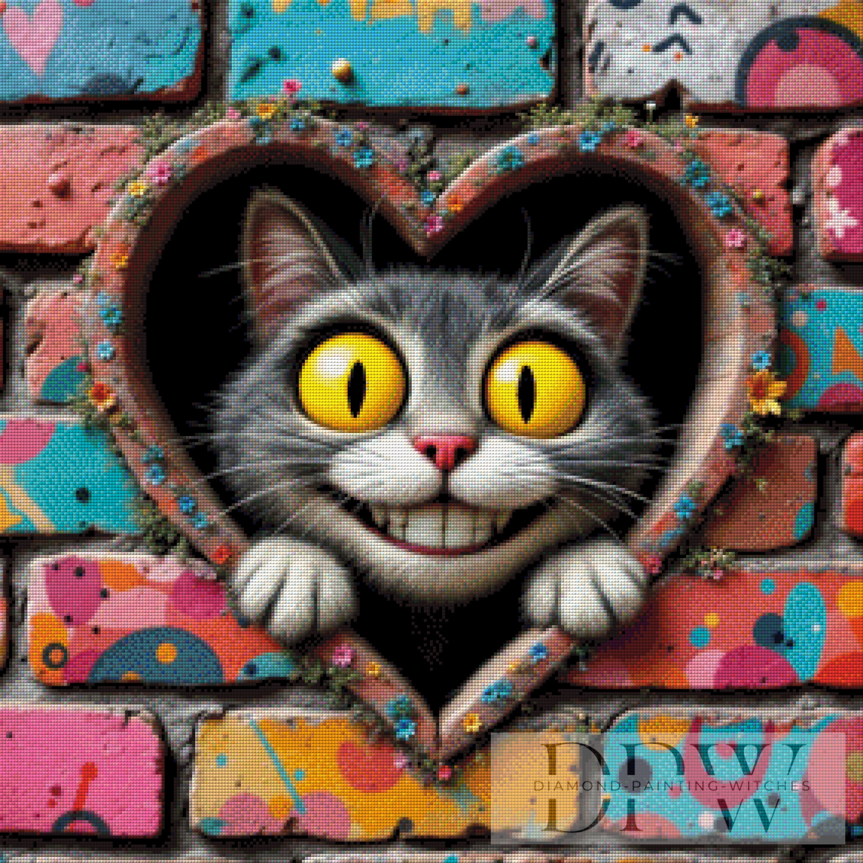 Glubschi Katze by QN, mit 260 Farben