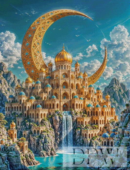Moon City by Pixxel Pics 100x130cm mit 280 Farben DPW-2466