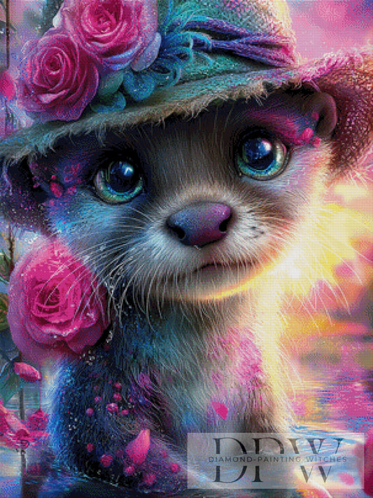 Olivia Otter by Elly_A.I 75x100cm mit 300 Farben DPW-2468