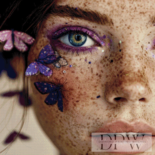 Violet Eye by Luna 80x80cm mit 215 Farben DPW-246