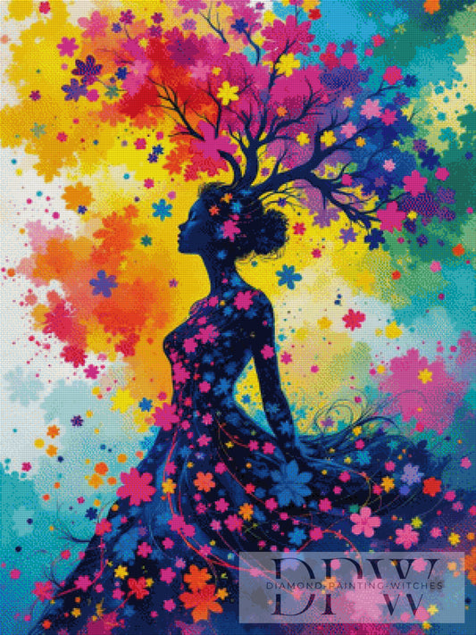 Farbexplosion by QN, 75x100cm mit 350 Farben DPW-2478