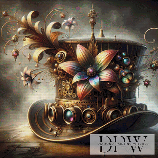 Steampunk Topper by Pixxel Pics 80x80cm mit 230 Farben DPW-2485