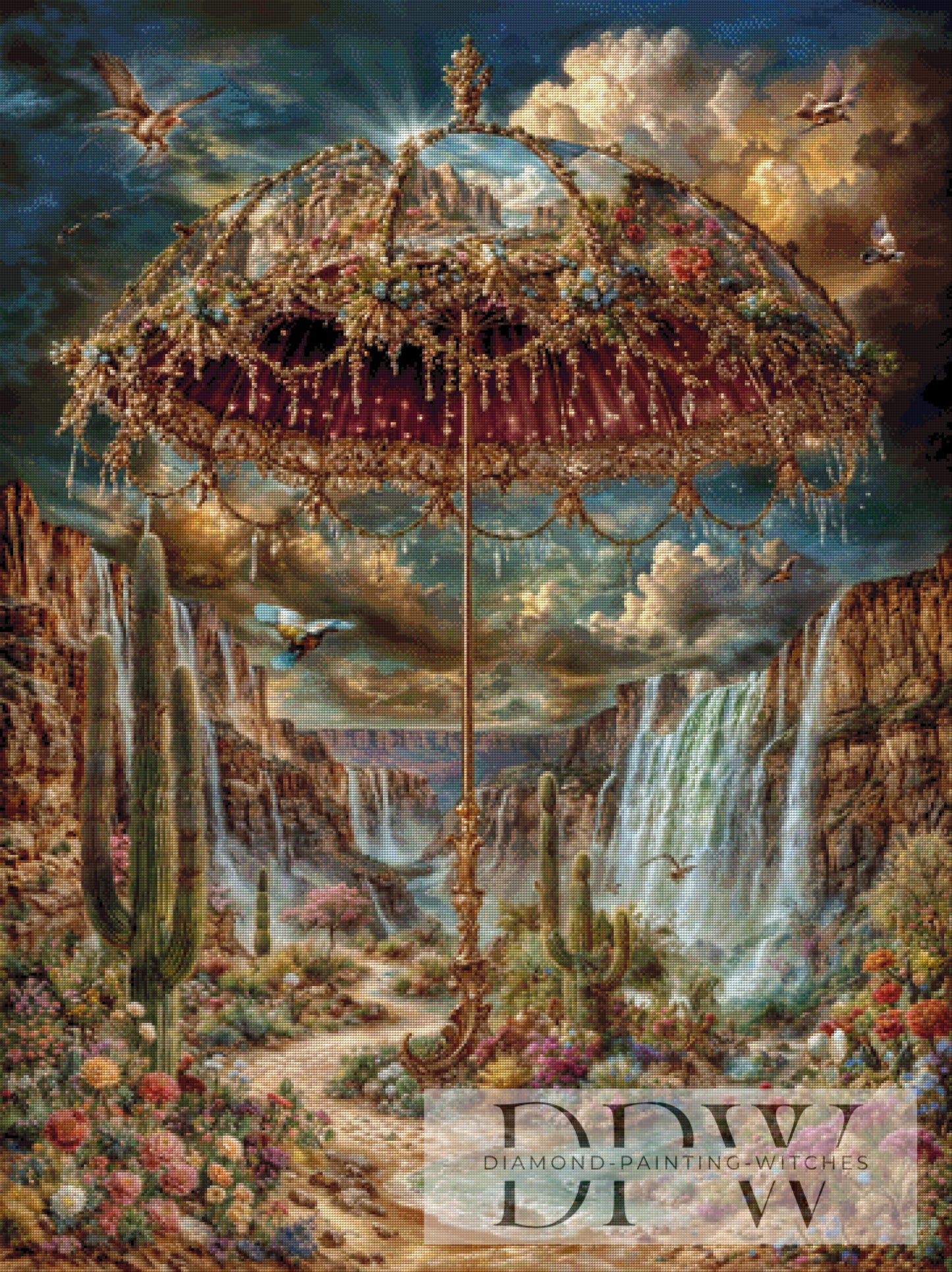 Fantasy Umbrella by Pixxel Pics 90x120cm mit 240 Farben DPW-2488