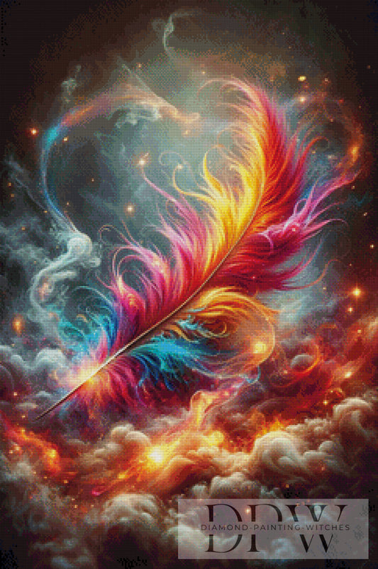 Space Feather by DIYnamite 60x90cm mit 320 Farben DPW-2489