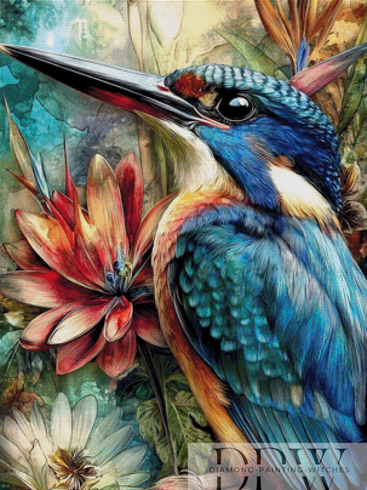 Eisvögelchen by CleoDora 75x100cm mit 333 Farben DPW-248