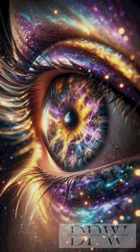 Space Eye by DIYnamite 50x90cm mit 270 Farben DPW-2493