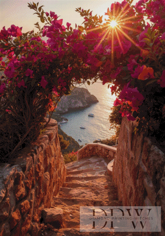 Weg zum Wasser by CreatiVart 70x100cm mit 200 Farben DPW-2495