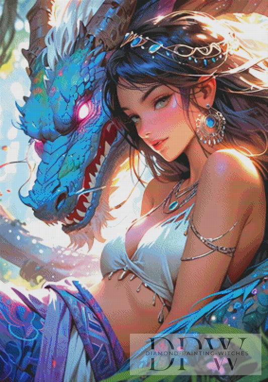 Dragon Princess by Casalla Vendetta 70x100cm mit 310 Farben DPW-2514