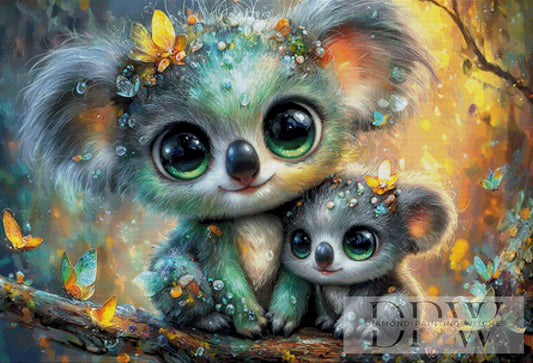 Koalas by Catill 110x75cm mit 290 Farben DPW-2520