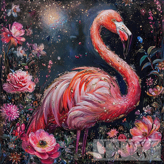 Flamingo by Catill 90x90cm mit 300 Farben DPW-2526