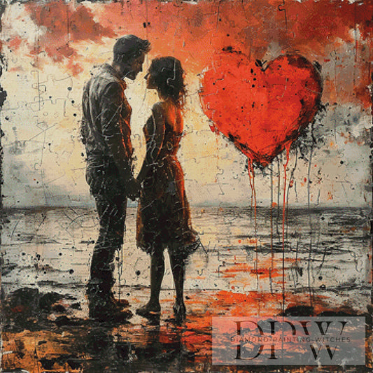Nie war mehr Liebe als jetzt... by Catill 90x90cm mit 170 Farben DPW-2527
