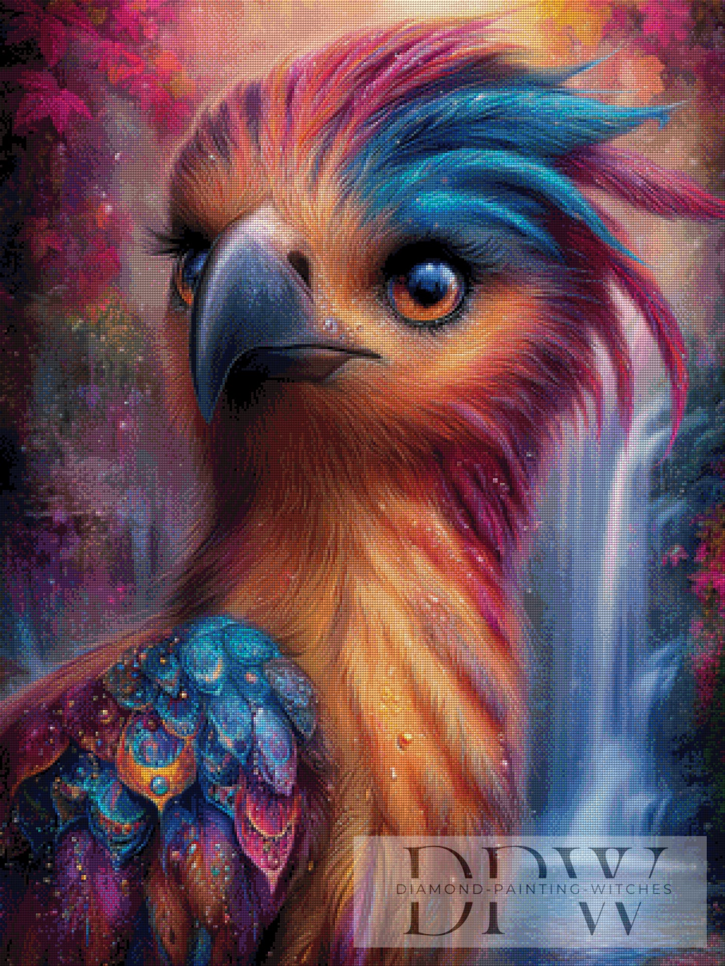 Phillipina Phönix by Elly_A.I. 75x100cm mit 270 Farben DPW-2555