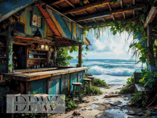 Lost Strandbar by QN 100x75cm mit 250 Farben DPW-2561