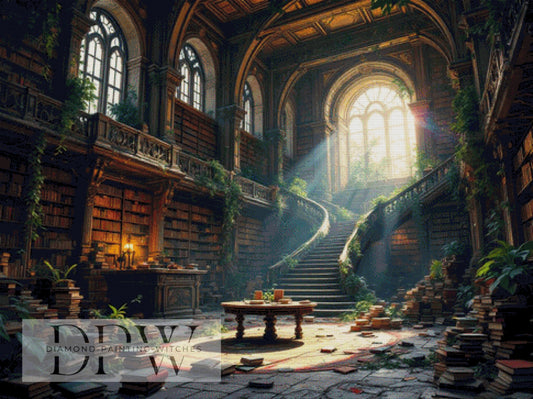 Old Library by QN 120x90cm mit 220 Farben DPW-2566