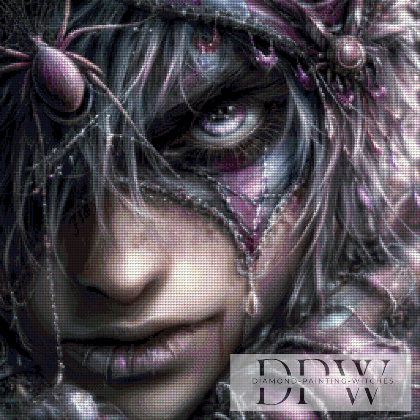 Spider Summoner by Sweet_Loco_AI 80x80cm mit 85 Farben DPW-2569